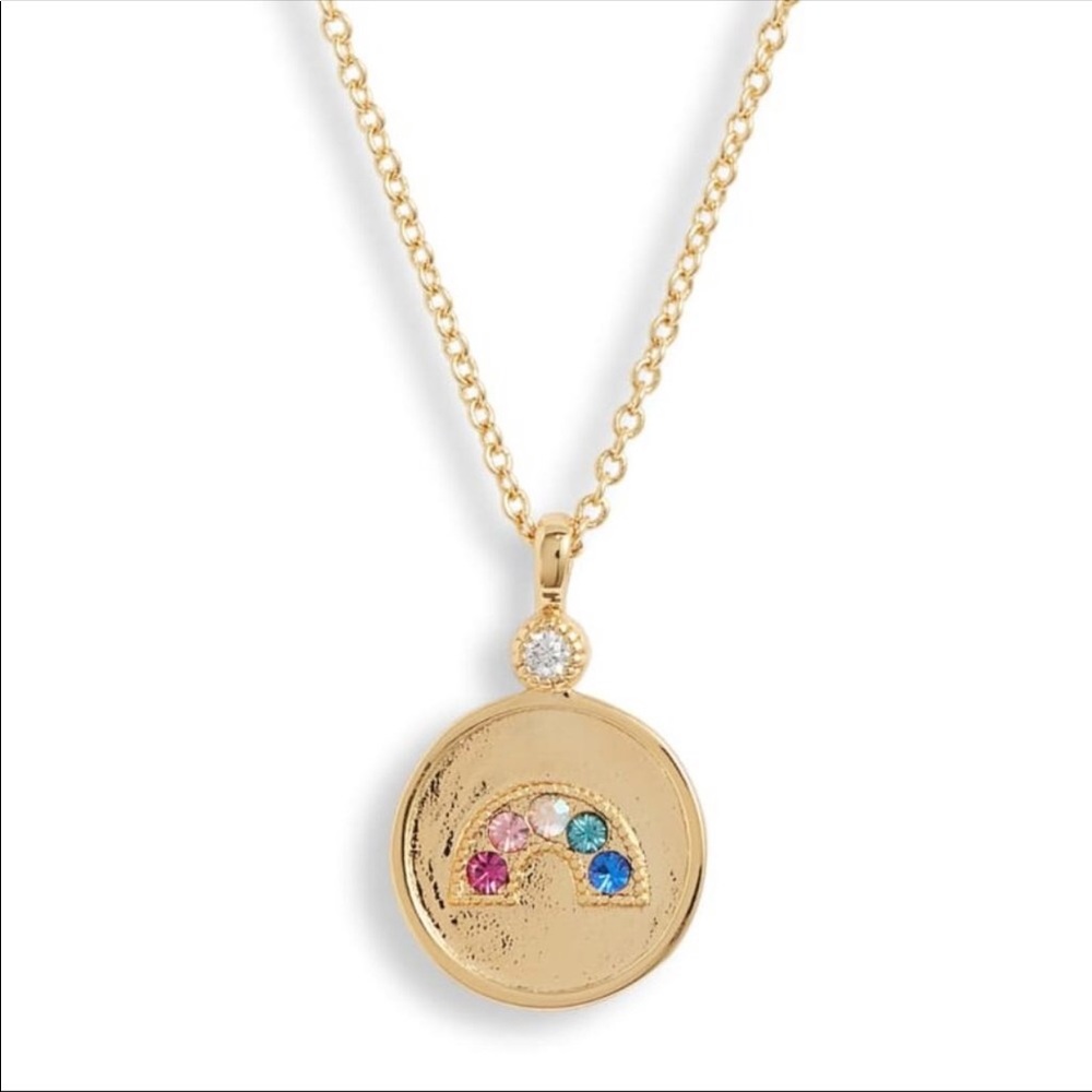 Gorjana Madison🌈 Rainbow🌈 Gold Coin Neckla…